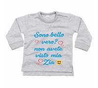 Felpa neonato sono bello vero? non avete visto mia zia