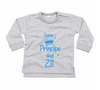Felpa neonato sono il principe degli zii