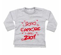 Felpa neonato sono l'amore dello zio grafica neutra