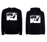 Felpa nera BATTIATO volto musica cantanti con e senza cappuccio nera regalo
