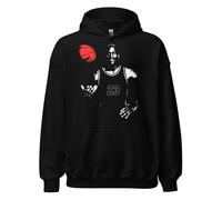 Felpa nera canguro con cappuccio design basket Michael Jordan Chicago B