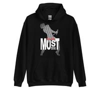 Felpa nera canguro con cappuccio design rock queen Freddie Mercury