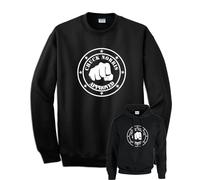 Felpa nera CHUCK NORRIS APPROVED walker texas ranger pugno idea regalo simpatico