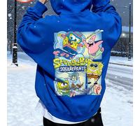 Felpa nera con cappuccio e scollo rotondo da uomo e donna. Dotata di coulisse per il massimo comfort e di alta qualità, la vestibilità ampia si adatta a diverse corporature. Il retro è stampato con un