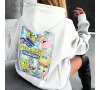 Felpa nera con cappuccio e scollo rotondo da uomo e donna. Dotata di coulisse per il massimo comfort e di alta qualità, la vestibilità ampia si adatta a diverse corporature. Il retro è stampato con un