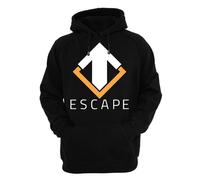 Felpa Nera Con Logo Escape Gaming Da Uomo