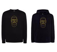 Felpa nera Daniele De rossi con cappuccio o girocollo magica DDR romano