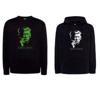 FELPA nera DAVID LYNCH volto cinema cappuccio o girocollo regista Twin Peaks
