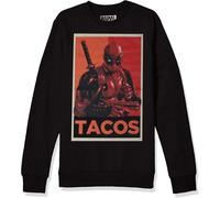 Felpa Nera Deadpool Tacos Marvel Comics