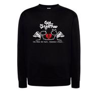 Felpa Nera Gigi d'agostino Danziamo L'amore Dag 90 bla bla cappuccio o girocollo