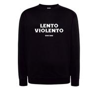 Felpa Nera Gigi d'agostino lento violento dag musica con cappuccio o girocollo