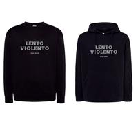 Felpa Nera Gigi d'agostino lento violento d'ag musica con cappuccio o girocollo
