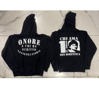 Felpa Nera Maradona Onore chi Ha Scritto La Nostra Storia Chi Ama Non Dimentica