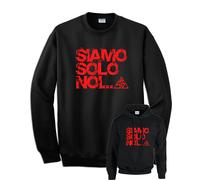 Felpa nera Rossi Siamo solo noi musica rock girocollo o con cappuccio Blasco