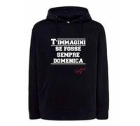 Felpa nera T'immagini se VASCO rossi concerto blasco rock Cappuccio o Girocollo