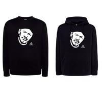 Felpa nera VASCO rossi blasco musica rock con e senza cappuccio nera idea regalo