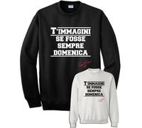 Felpa nera VASCO rossi concerto blasco rock girocollo T'immagini grigia nera