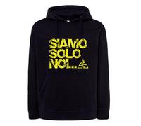 Felpa nera VASCO rossi siamo solo noi girocollo e cappuccio blasco anni 80 90