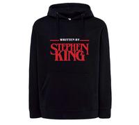 Felpa Nera Written by Stephen King con Cappuccio o Girocollo scrittore horror