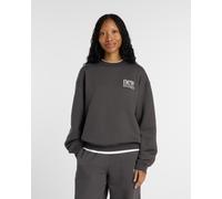 Felpa New Balance Reimagined Fleece Crew grigio scuro donna - L