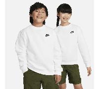 Nike - Kid's NSW Club Fleece Crew L/S - Maglia a manica lunga XS bianco