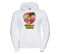 Felpa Ninna e Matti bambino bambina unisex con Cappuccio mattiz