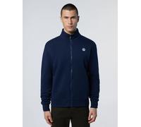 Felpa North Sails Basic Sweatshirt Full Zip Uomo Cotone Blu