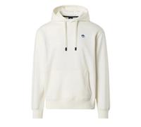 Felpa North Sails Classic Basic Hoodie Con Cappuccio Uomo Cotone Bianco