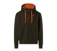 Felpa North Sails Classic Full Zip Hoodie Full-Zip Uomo Cotone Verde Militare