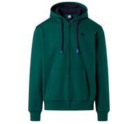 Felpa North Sails Simple Full Zip Hoodie Con Cappuccio Uomo Cotone Verde