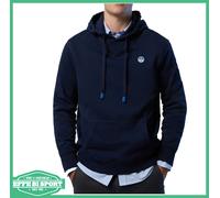 NORTH SAILS Felpa con Cappuccio Uomo con Mini Logo e Tasca a Marsupio (Blu Navy, L)