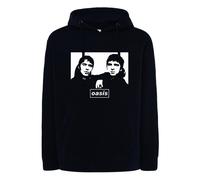 Felpa OASISrock band ANNI 90 musica nera unisex gallagher con cappuccio e senza