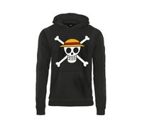 FELPA ONE PIECE Con Cappuccio Logo ORIGINALE Adulto/a UFFICIALE Manga Nuova