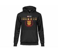 FELPA ORIGINALE IRON MAN MARVEL con Cappuccio Uomo donna UFFICIALE tasca front