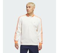 Felpa Originals 3-Stripes 1/4 Zip Chalk White / Dusky Orange L