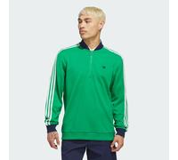 Felpa Originals 3-Stripes 1/4 Zip Green / Night Indigo L
