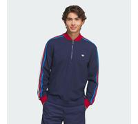 Felpa Originals 3-Stripes 1/4 Zip Night Indigo / Team Victory Red M