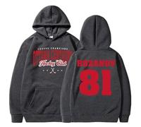 Felpa Ottawa Centaurs Rozanov 81 - Ilya Rozanov 81 Maglia da Hockey, Heated Rivalry, Game Changers Serie Fan Merch, Cotone Vintage Lavato-Dark Gray||m