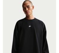 Felpa oversize a girocollo in French Terry Nike Club - Uomo - Nero L