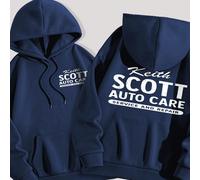 Felpa oversize casual con grafica a stampa di lettere, adatta per feste e raduni, colore grigio, marca Keith Scott L,M,S,XLGeometrico,LetterePoliestere