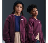 Nike - Big Kid's SW Club Fleece Oversized Full-Zip Hoodie - Giacca tempo libero XS lilla