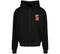 Felpa oversize con cappuccio Mister Tee Puffer Peace Heavy Noir M