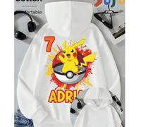 Felpa oversize con cappuccio versatile, comoda e casual, in cotone, per ragazzi, con spalle scese, stile college, stile casual creativo, per bambini, stile college, stile casual, stile college, con sc