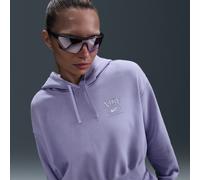 Felpa oversize corta con cappuccio e grafica Nike Club Fleece - Donna - Viola L (IT 48-50)