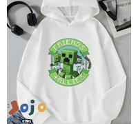 Felpa oversize Curve comoda, imbottita in cotone, con spalle scese, stile creativo e minimalista per ragazzi, versatile con cappuccio, girocollo, stile street preppy ampio, abbigliamento per bambini, 