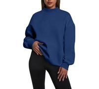 Felpa oversize da donna a collo alto con spalle scese, Marina Militare, XL