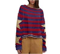 Felpa oversize da donna a maniche lunghe con spalle a goccia grafica girocollo giacca carina autunno abiti da donna, A-D., L
