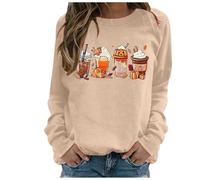 Felpa oversize da donna con cappuccio leggera e basica 2024 camicia a maniche lunghe da donna con cappuccio girocollo pullover casual 20 ° secolo Top Set sportivo Performance Pile Full Zip, cachi, S