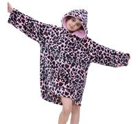 Felpa Oversize Per Bambini Con Tasca A Canguro ANIMAL E Coperta In Pile