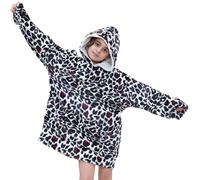 Felpa Oversize Per Bambini Con Tasca A Canguro ANIMAL E Coperta In Pile